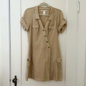 Laundry Silk and Cotton Safari Style Shirtdress, Size 6